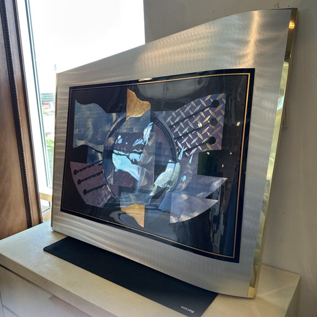 Uttermost Urban Geometry Abstract Metal Art - 44.5X4X36