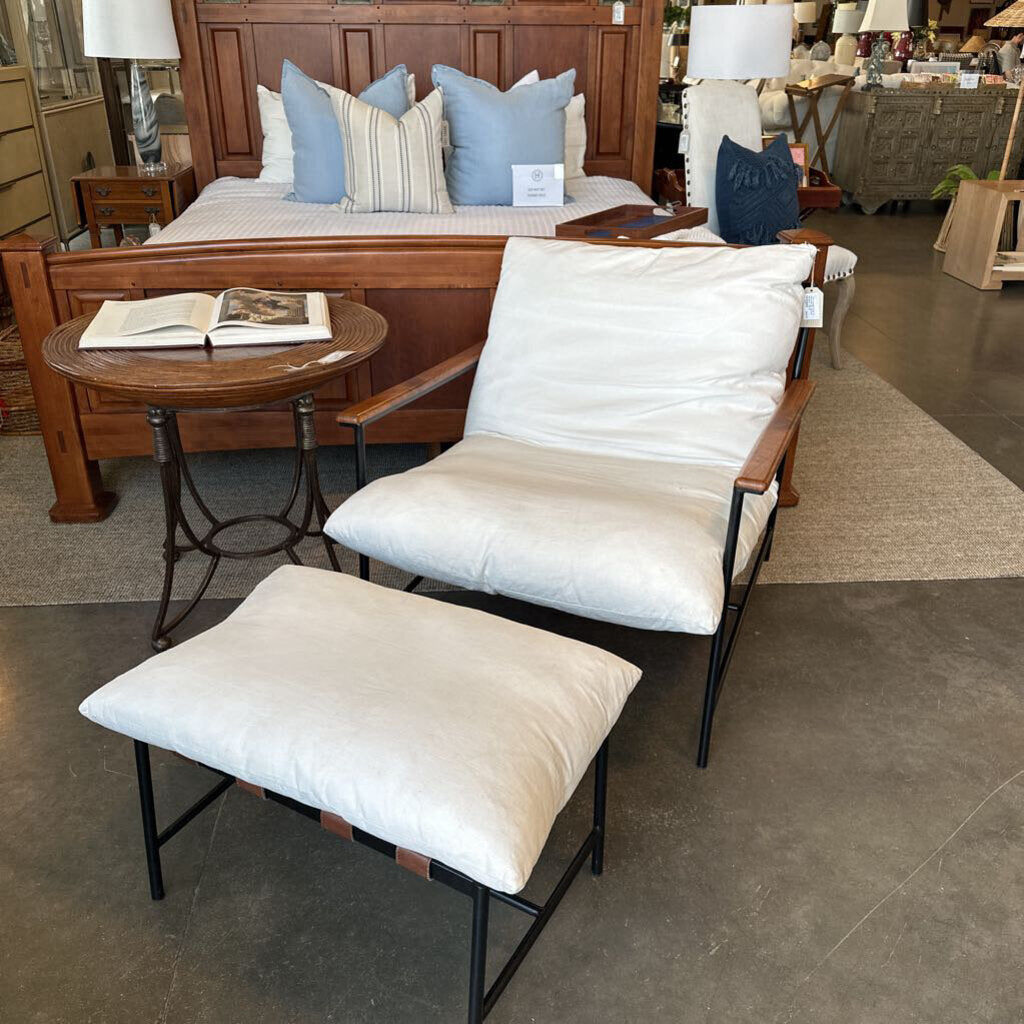 Vail Lounge Chair & Ottoman by Denver Modern- AS IS