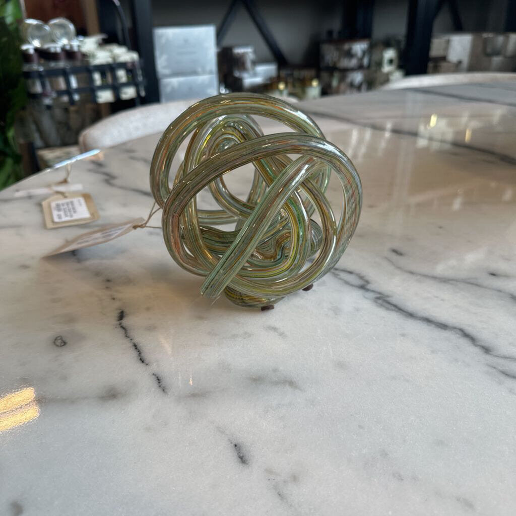 Handblown Murano Endless Knot- 6X5X6