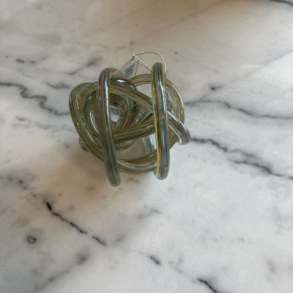 Handblown Murano Endless Knot- 6X5X6