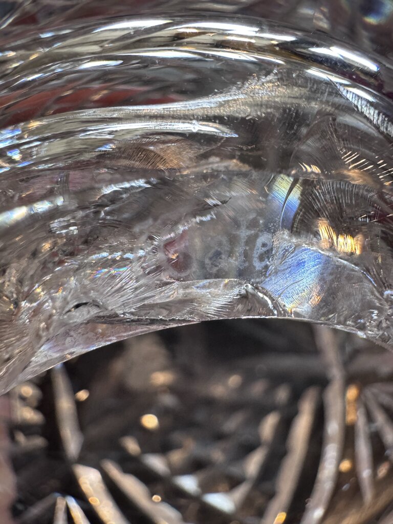 Waterford Cut Crystal Paperweight- 3.25X2.5H- AS IS