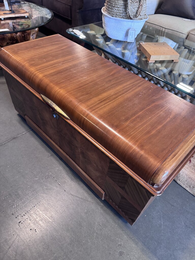 Vintage Cavalier Waterfall Art Deco Cedar Chest-48X20X21H
