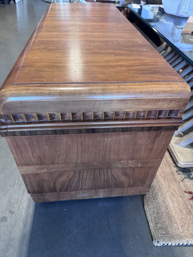 Vintage Cavalier Waterfall Art Deco Cedar Chest-48X20X21H