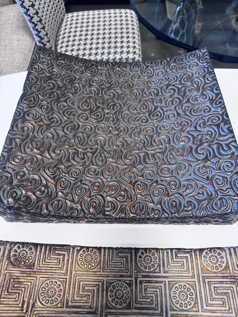 Bombay 3 Piece Metal Wall Art- 14X14 (14X42 Overall)