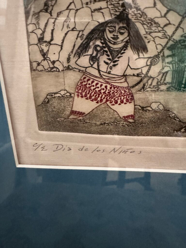 Dia De Los Ninos Framed Signed Art- 16X15