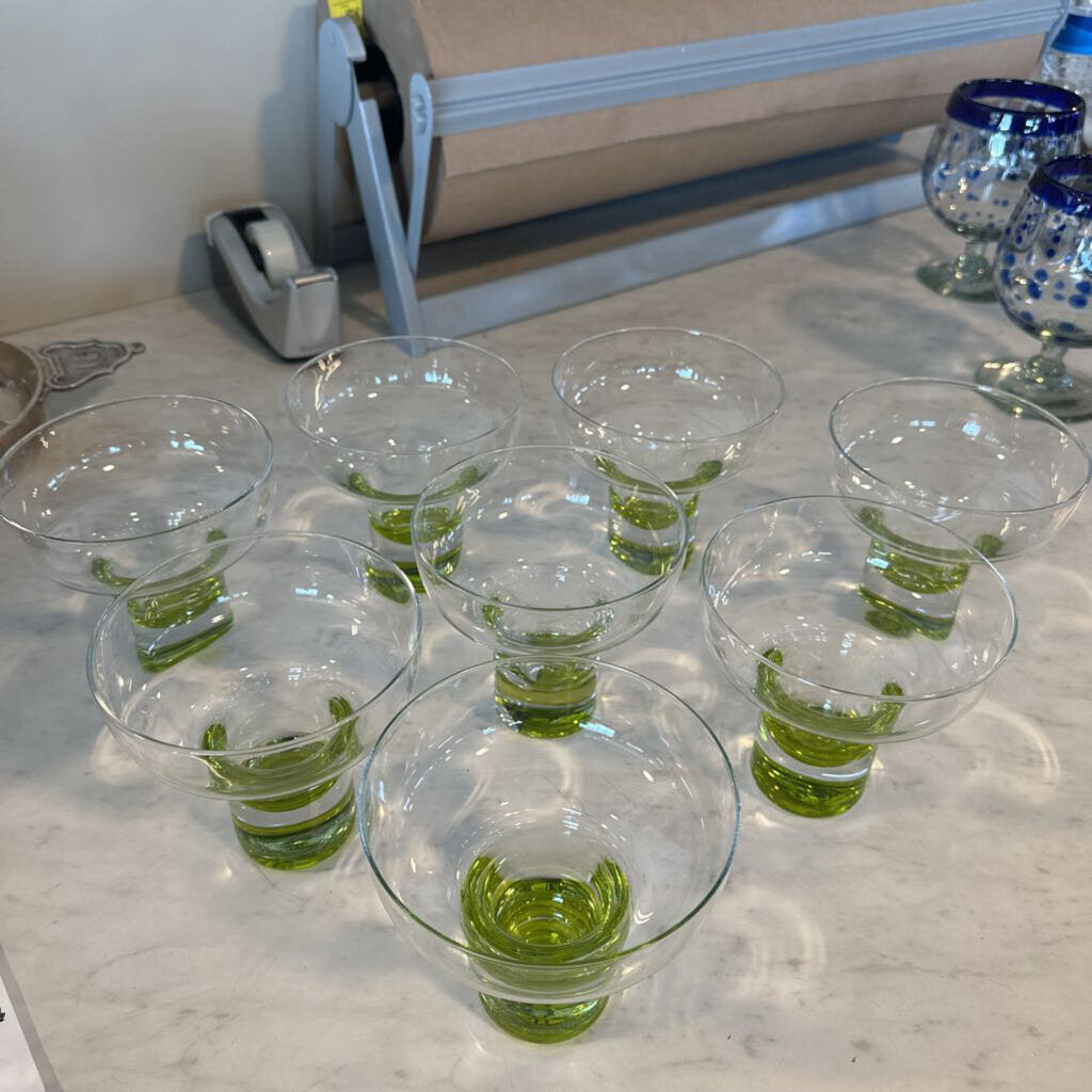 Lime Margarita Glasses - Set of 8 - 4.5X4.5