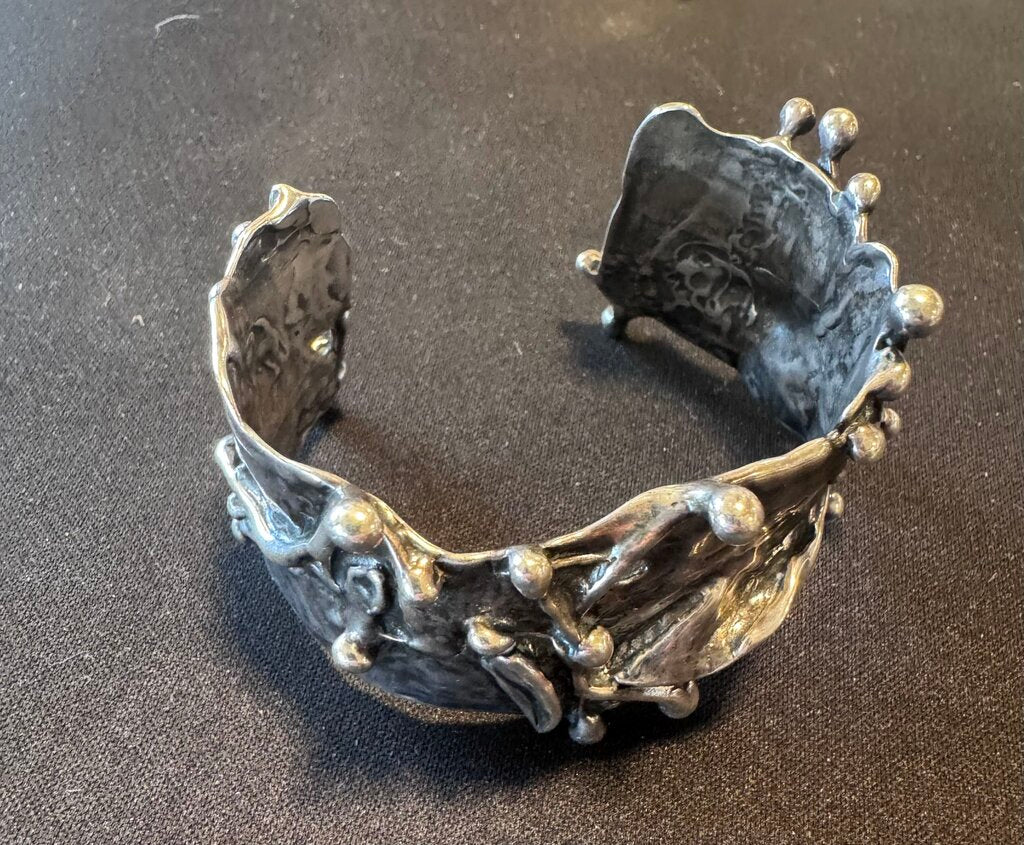 "Silver" Brutalist Cuff Bracelet- 2.5X1.5