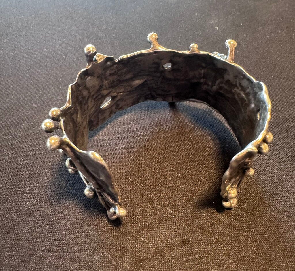 "Silver" Brutalist Cuff Bracelet- 2.5X1.5