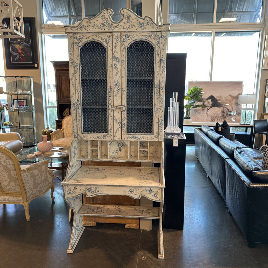 Vintage Painted Secretary - 36X20.5X85H