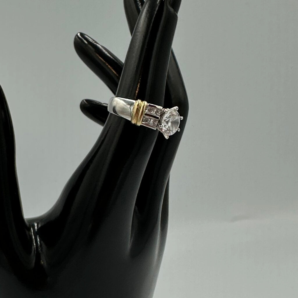 14K Two-Tone Gold Cocktail Ring - Size 7