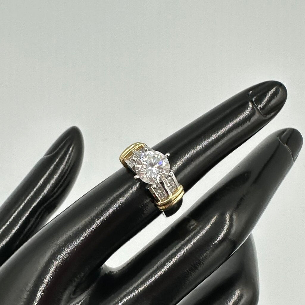 14K Two-Tone Gold Cocktail Ring - Size 7