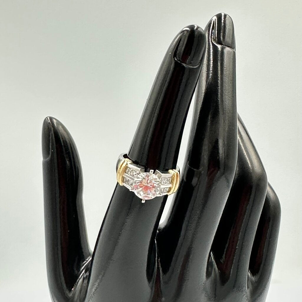 14K Two-Tone Gold Cocktail Ring - Size 7