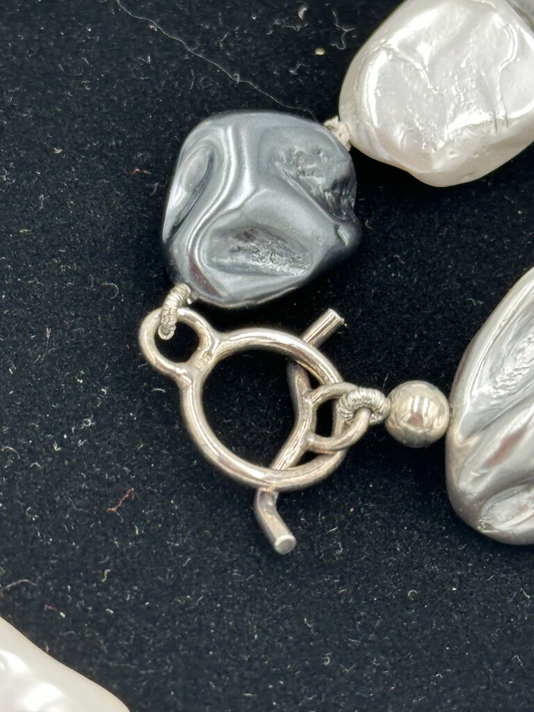 Sterling Silver "Baroque Heart" Statement Necklace