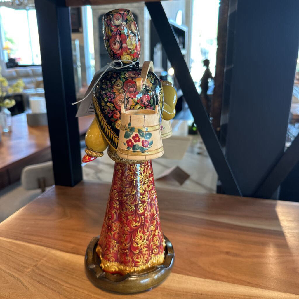 Russian "Tverskoy" Vintage Wood Doll - 8X6X14