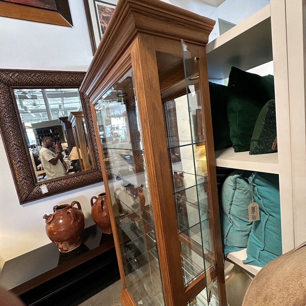 Riverside Lighted Curio Cabinet W/ Side Doors - 35X15X78.5H