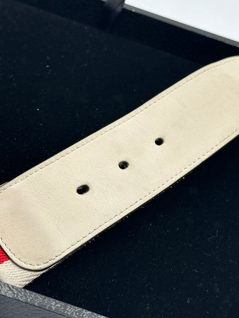 Gucci Wide Web Interlocking GG Buckle Belt - 95/38