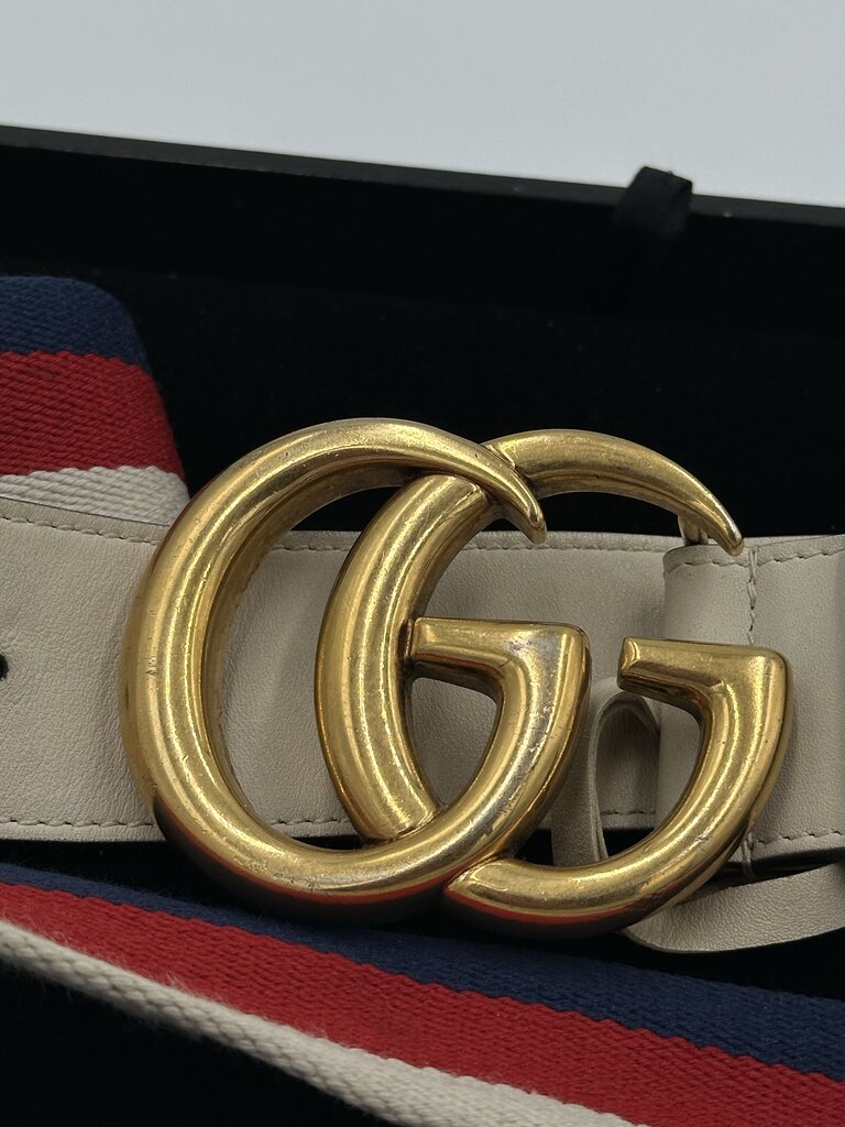 Gucci Wide Web Interlocking GG Buckle Belt - 95/38