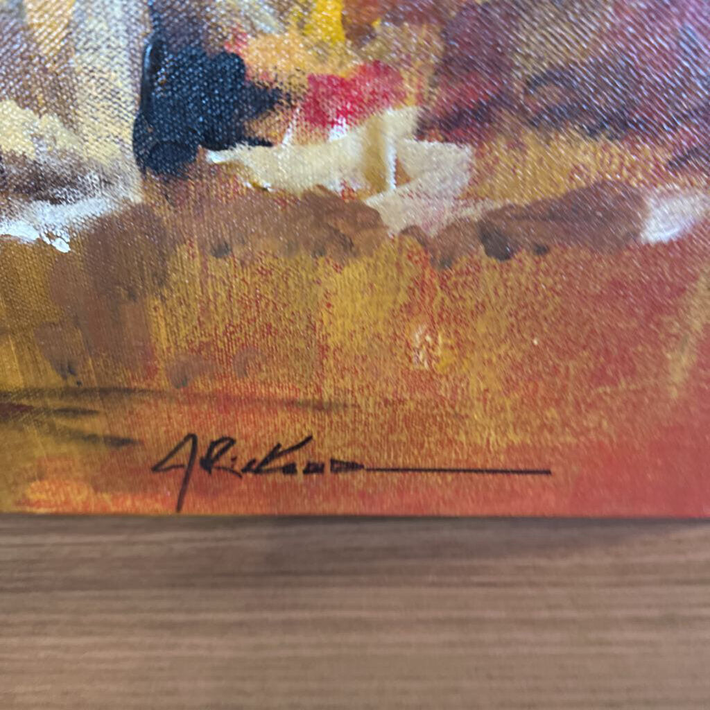 Jack Rickard Original Sunflower Still Life Art on Canvas - 20x20