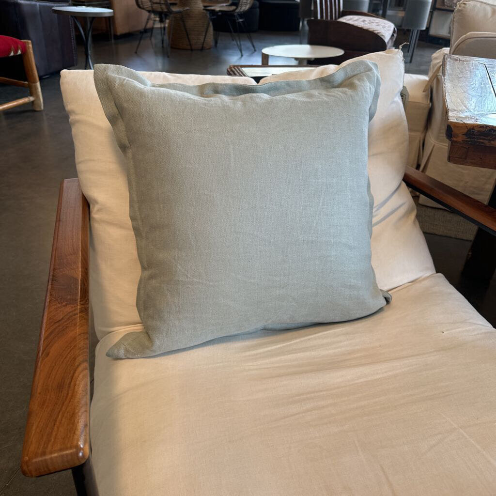 Pottery Barn Lt. Blue Down Pillow- 20"