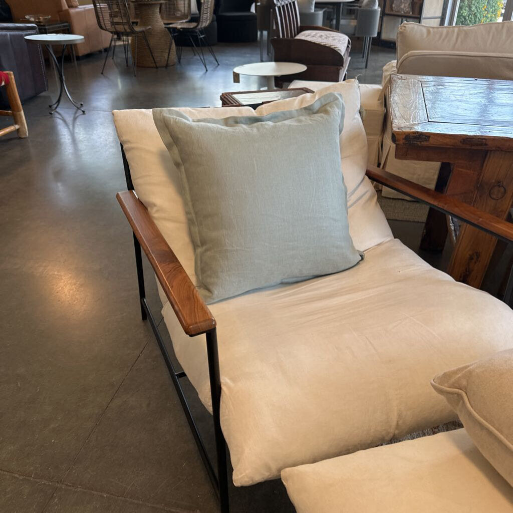 Pottery Barn Lt. Blue Down Pillow- 20"