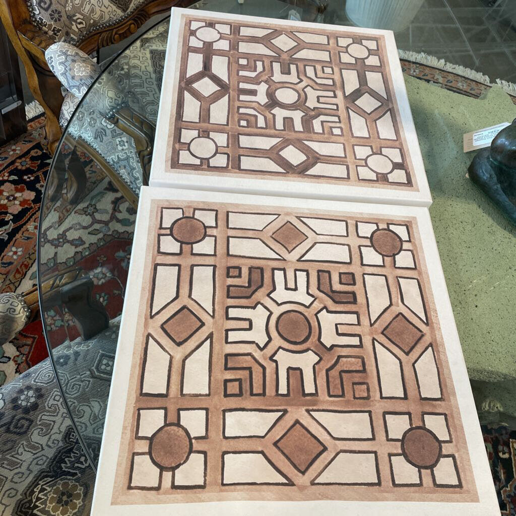 Wendover La Plan De Jardin Art - Pair - 18X1.5X18H