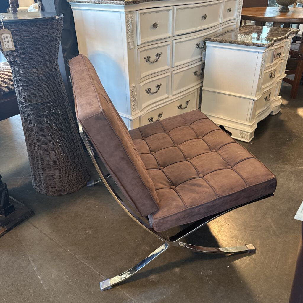 Brown Barcelona Style Chair - 29.5X31X30.5H