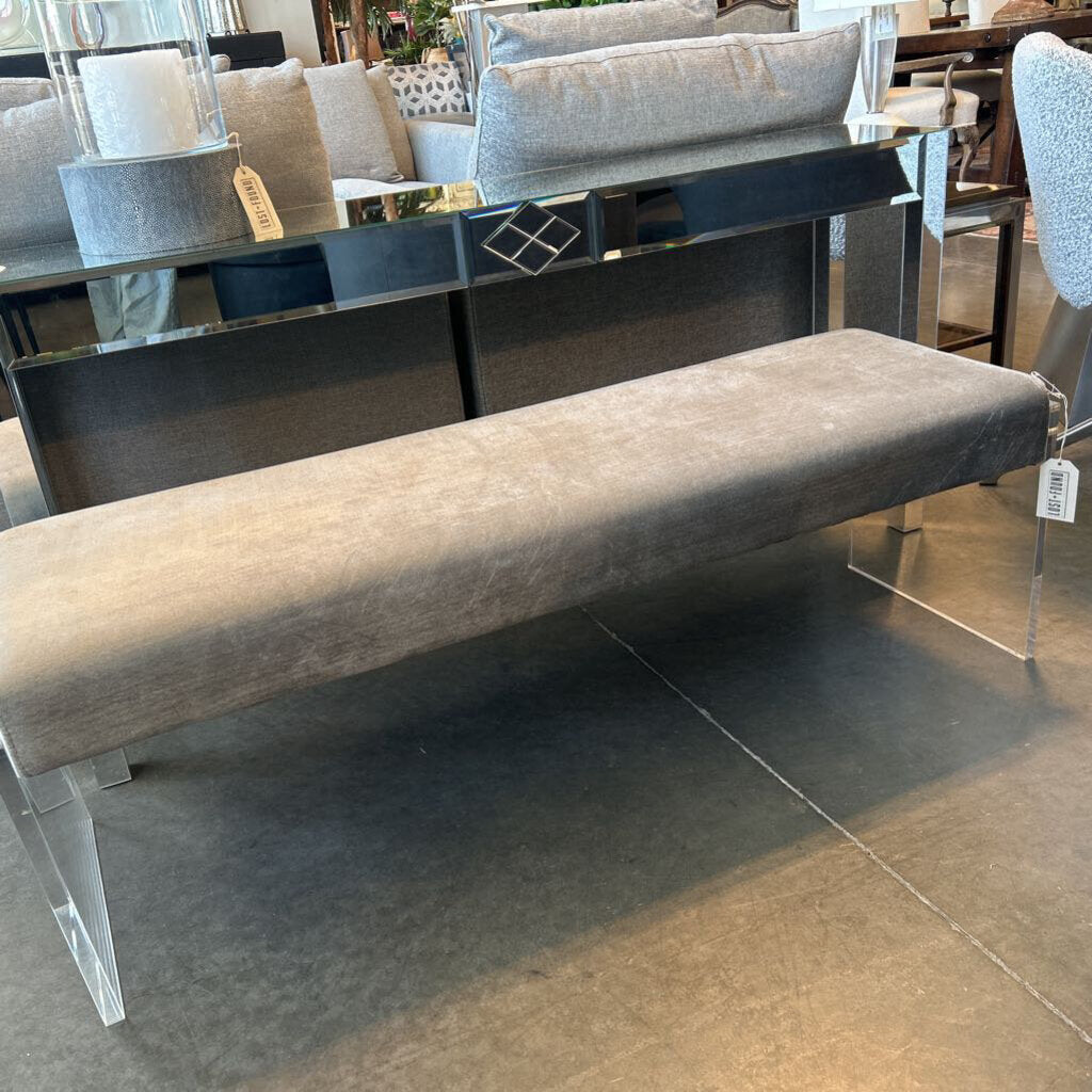 Baxton Studio Upholstered Lux Bench - 54X16X17.5H