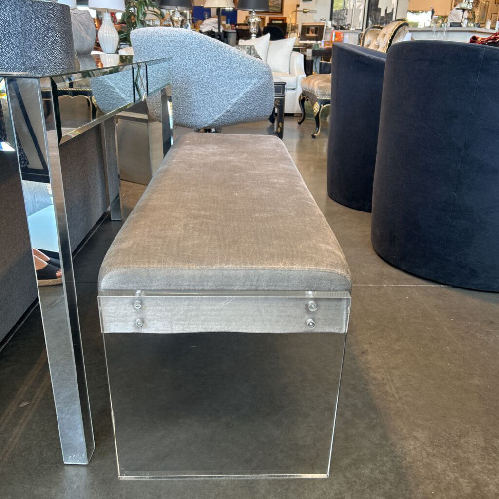Baxton Studio Upholstered Lux Bench - 54X16X17.5H