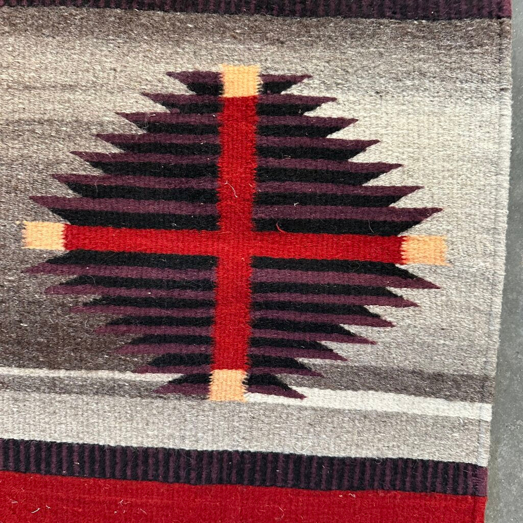 Navajo Hand Woven Wool Rug- 15X40