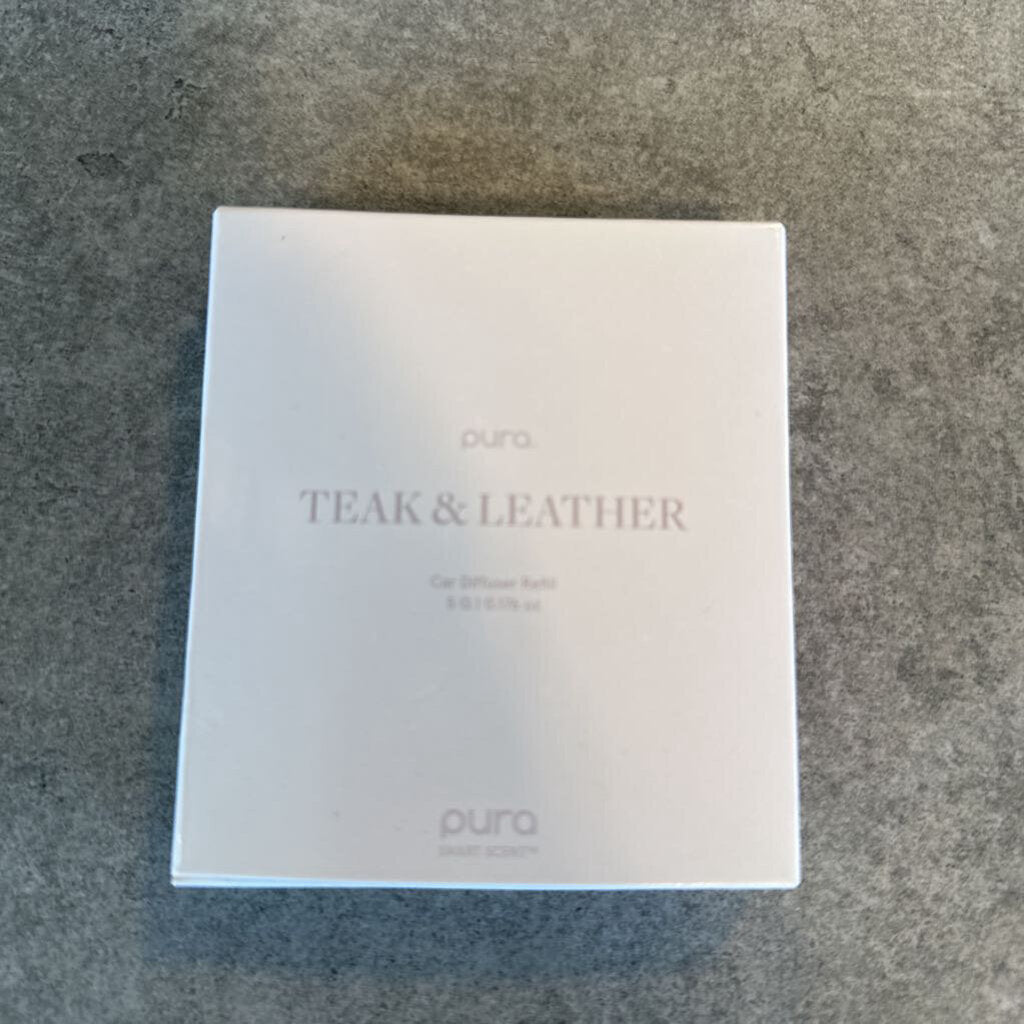Pura Teak & Leather Car Diffuser Refill