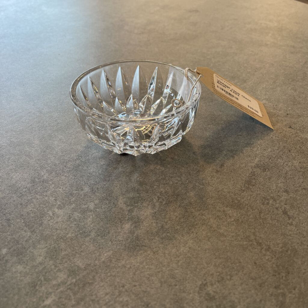 Vintage Clear Glass Bowl - 4.5X2