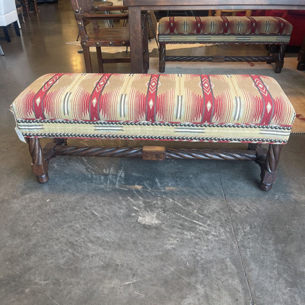 Santa Fe Saavy SW Upholstered Bench- 51X17X19H
