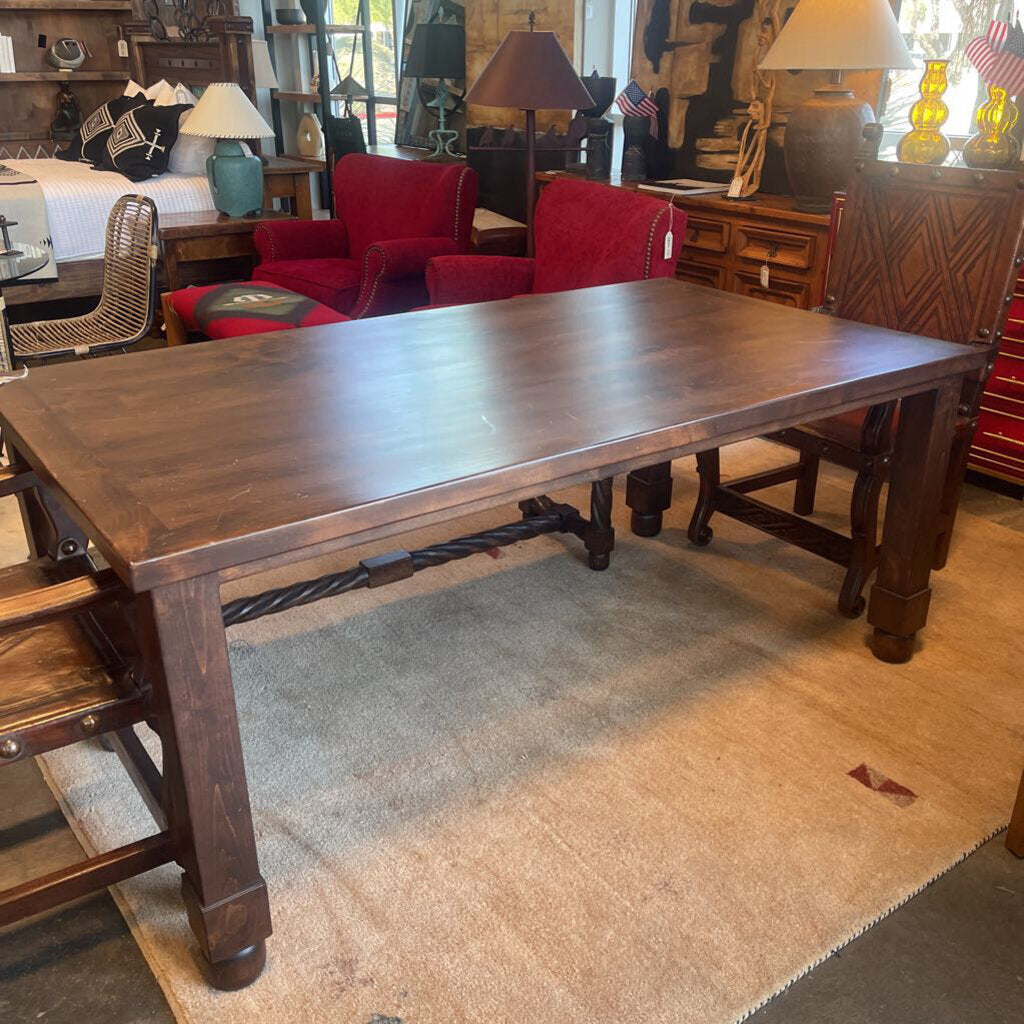 Solid Wood Rectangular Dining Table-AS IS-72X40X31H