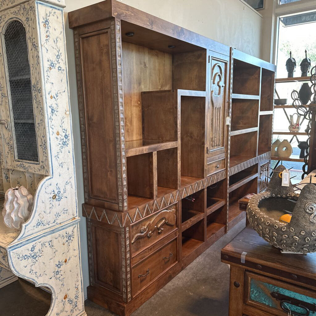 Santa Fe Saavy SW Wood Bookcase-142X15.5X84