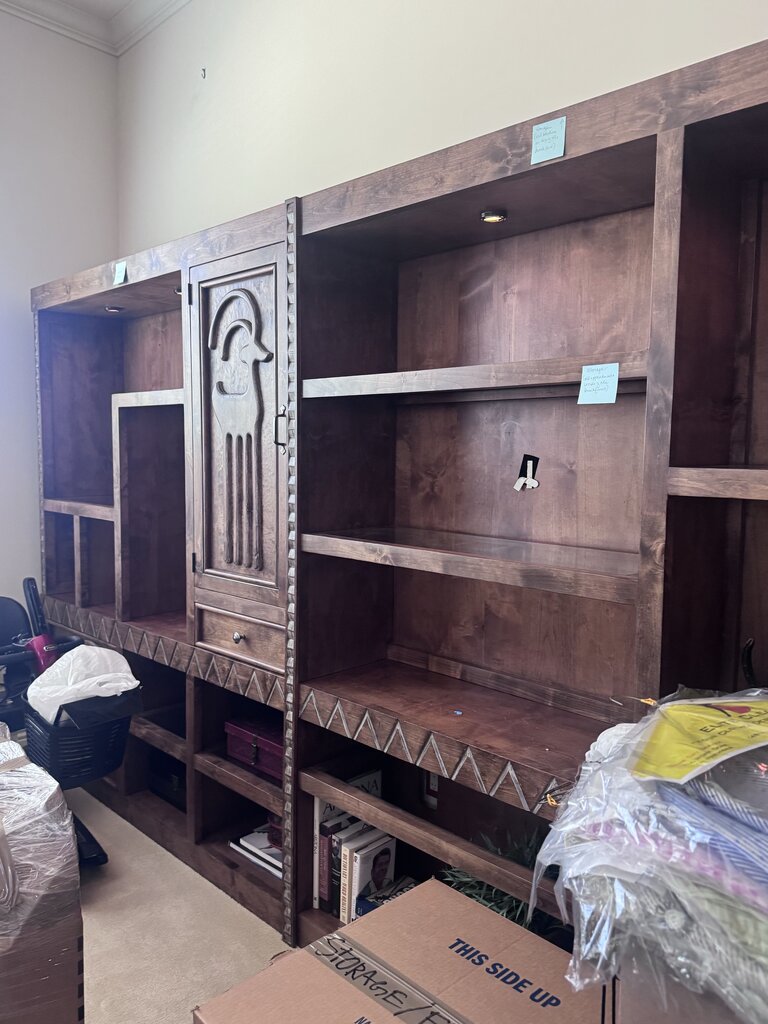 Santa Fe Saavy SW Wood Bookcase-142X15.5X84
