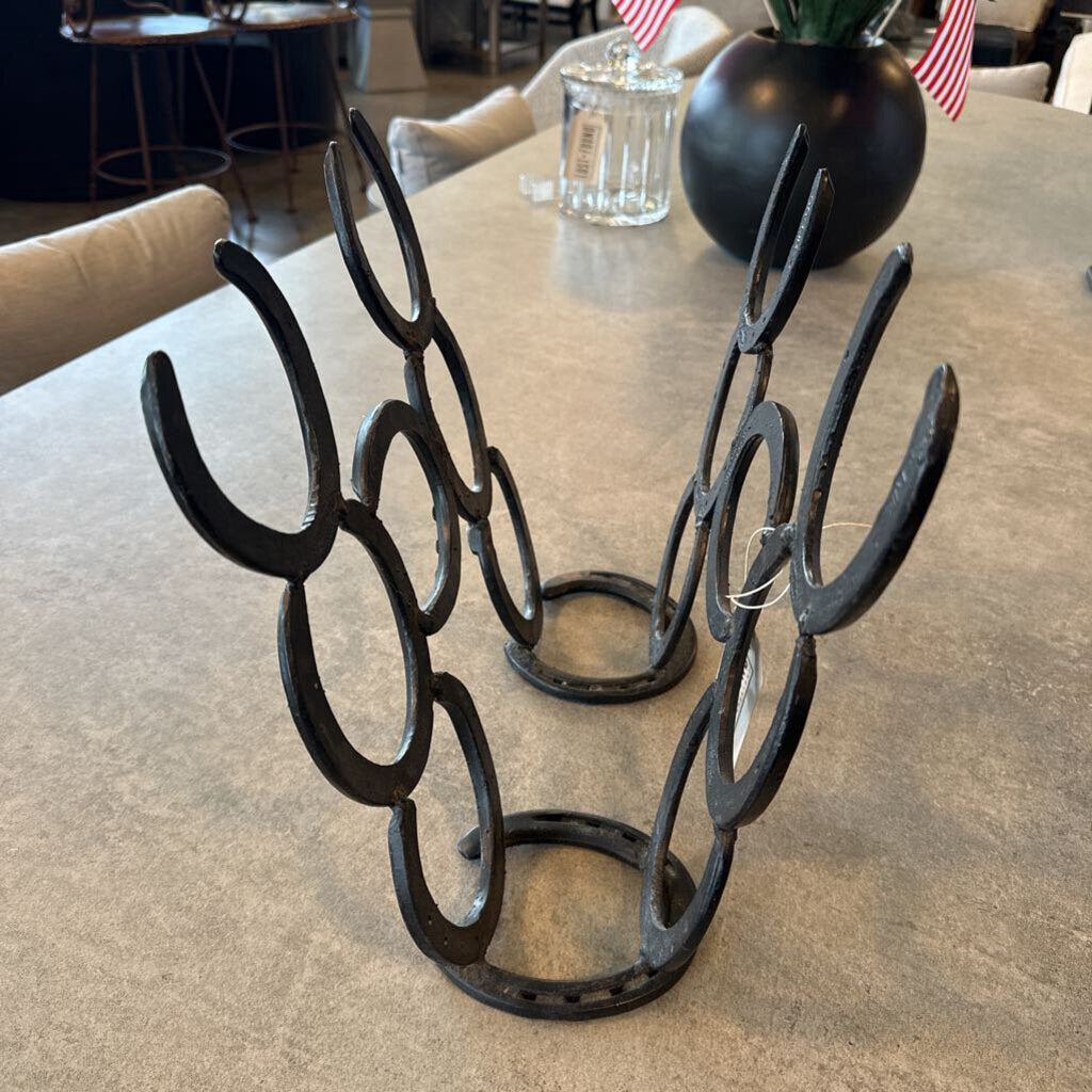 Horseshoe Wine Rack- 13.5X9X13.5