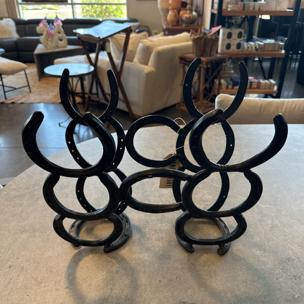 Horseshoe Wine Rack- 13.5X9X13.5