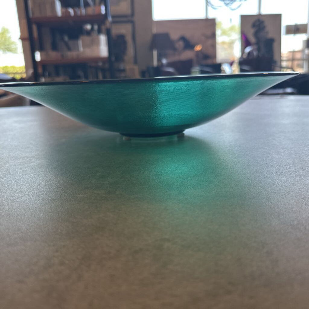 Salute Italia Green Glass Bowl - 15X3H