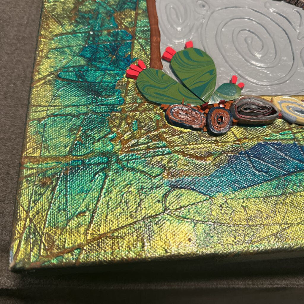 Original Java - Sprinter Mixed Media Art By Charles Huckeba - 20X1.5X16H