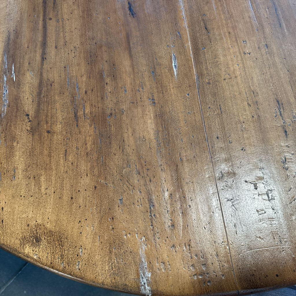 Santa Fe Saavy Round Solid Wood Dining Table - 48X30H