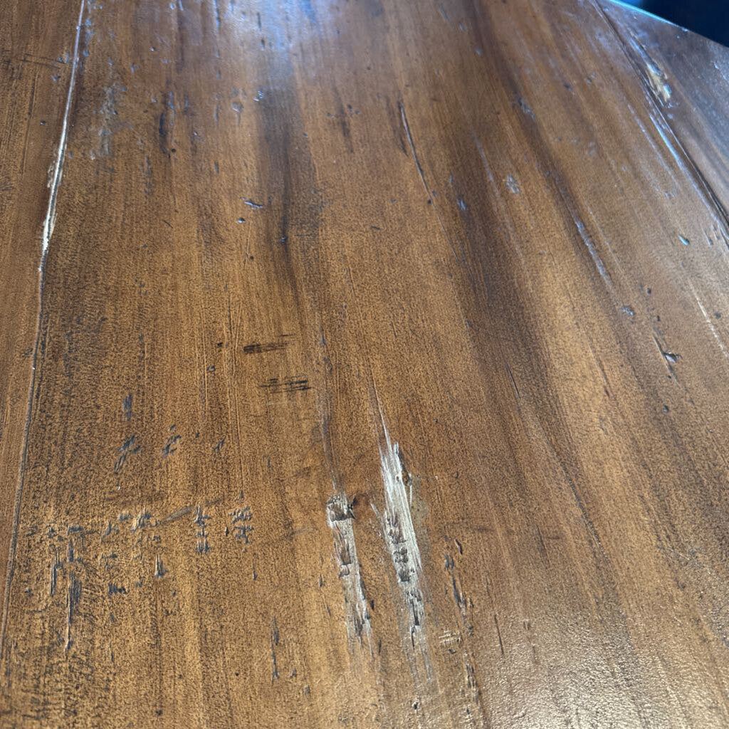 Santa Fe Saavy Round Solid Wood Dining Table - 48X30H