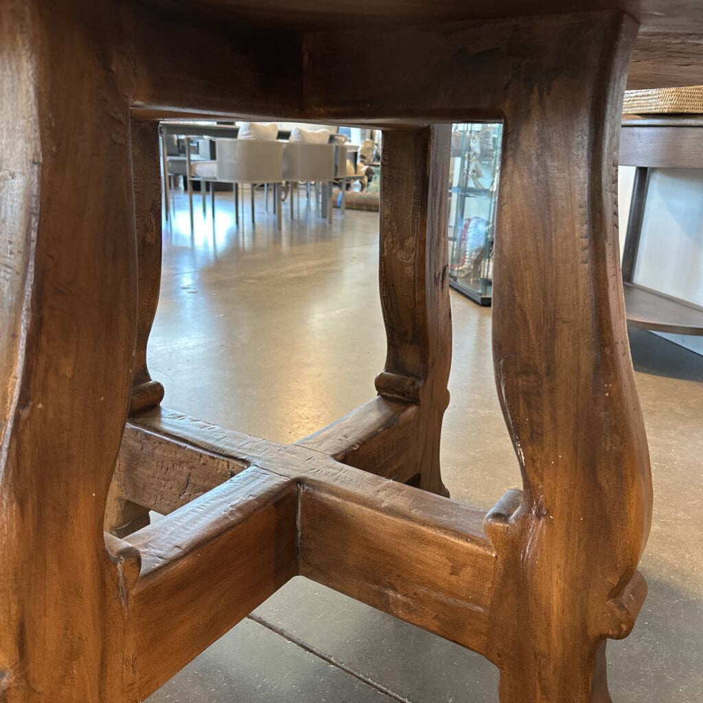 Santa Fe Saavy Round Solid Wood Dining Table - 48X30H