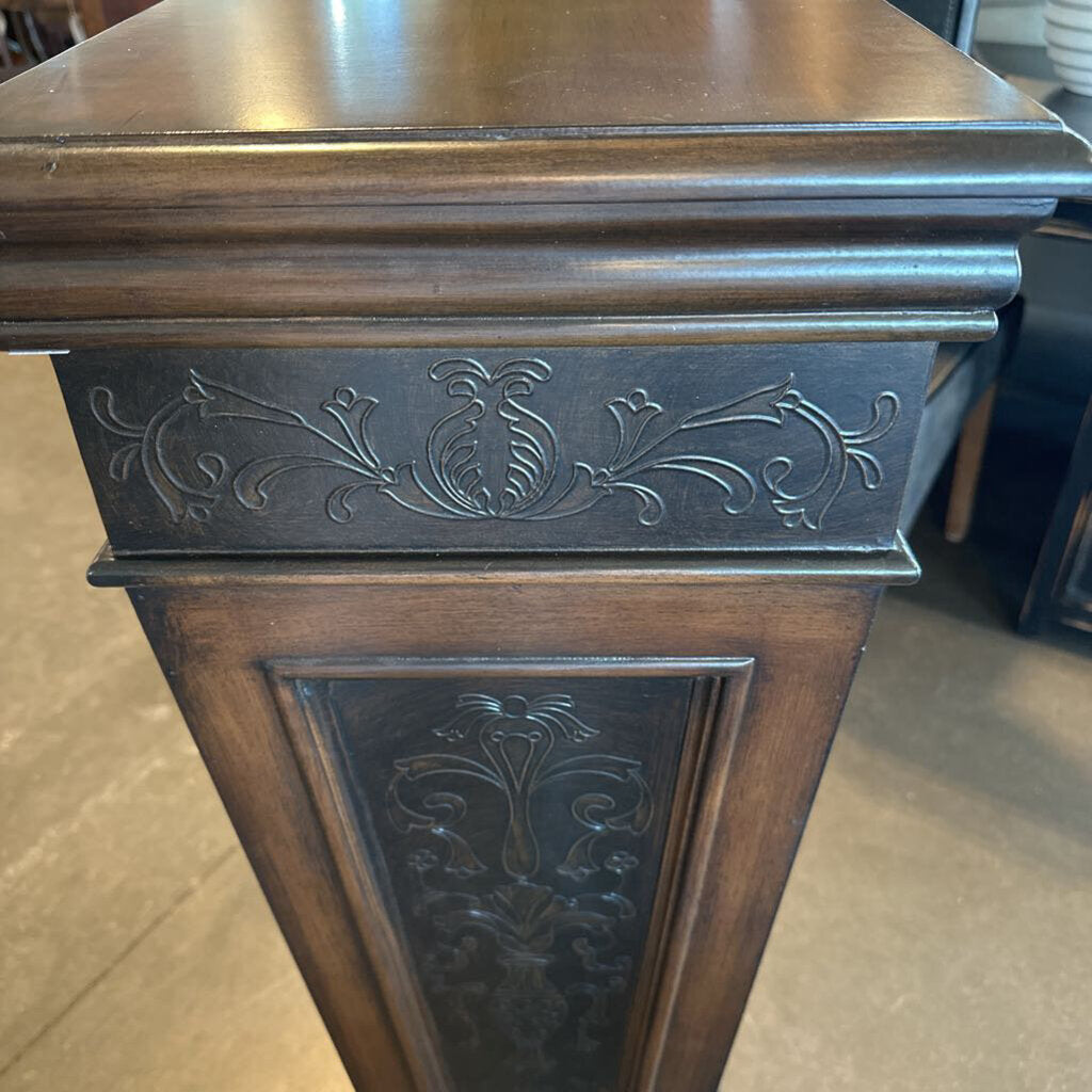 Pulaski Faux Metal Inlay Accent Pedestal - 14X14X43H