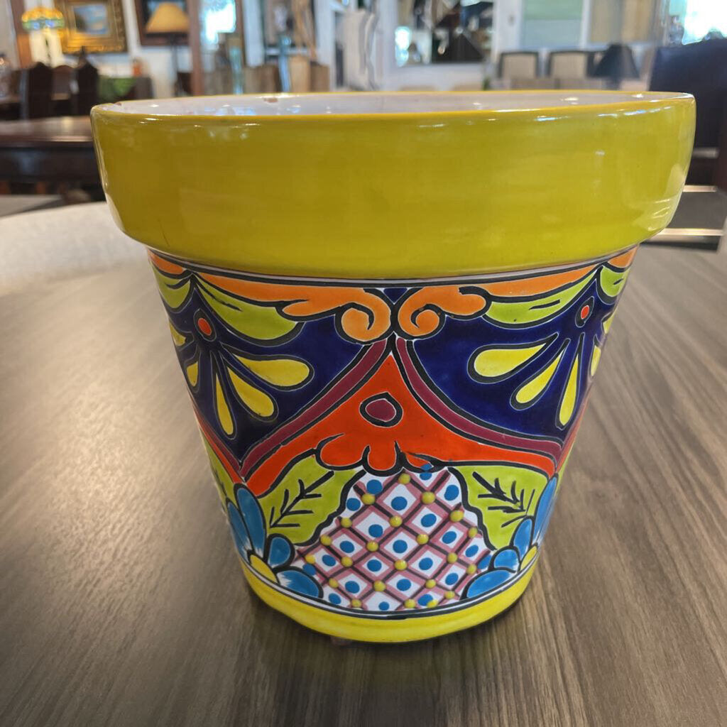 Yellow Talavera Pot - 9X8.5 - As Is