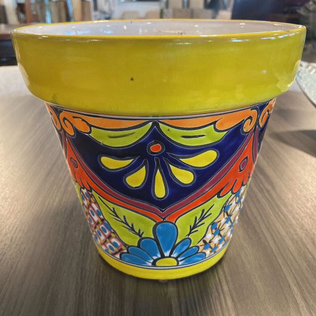 Yellow Talavera Pot - 9X8.5 - As Is