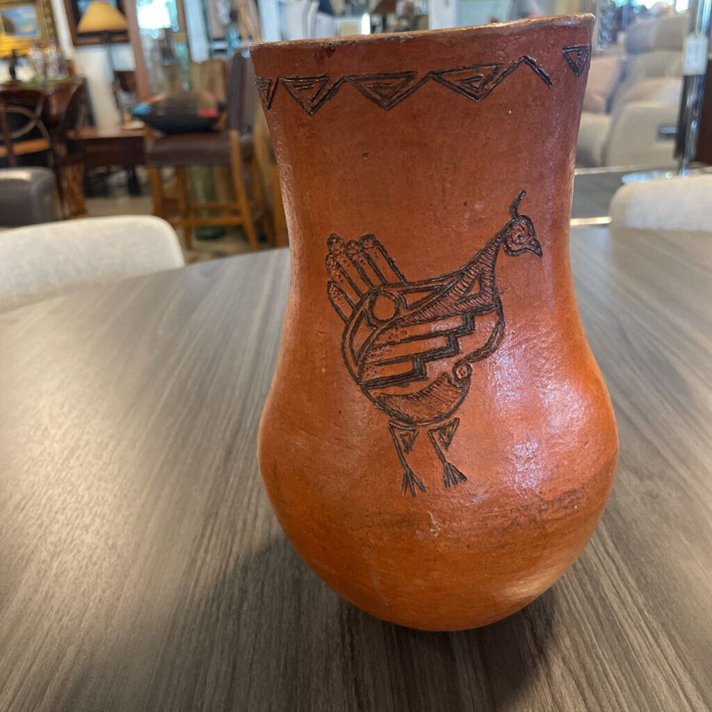 Faye B. Tso Signed Navajo Pottery - 4.5X10H