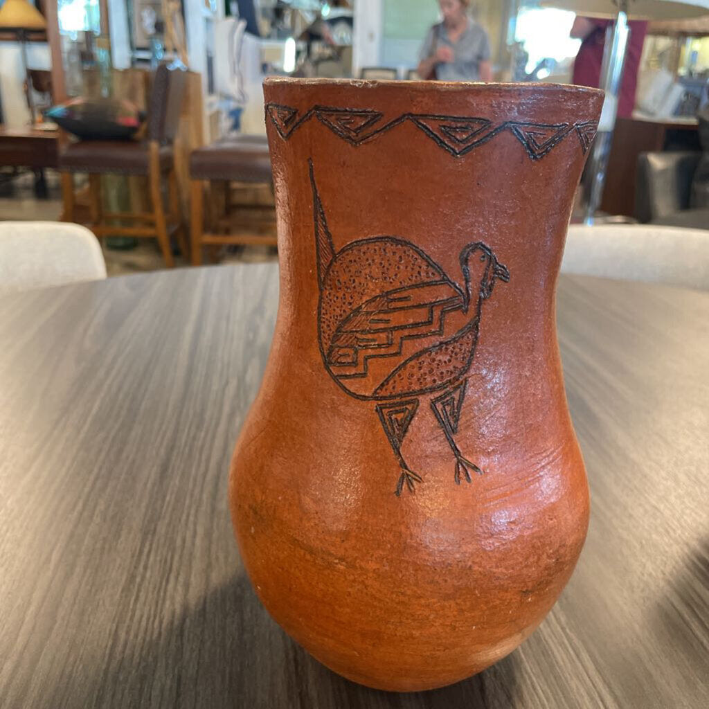 Faye B. Tso Signed Navajo Pottery - 4.5X10H