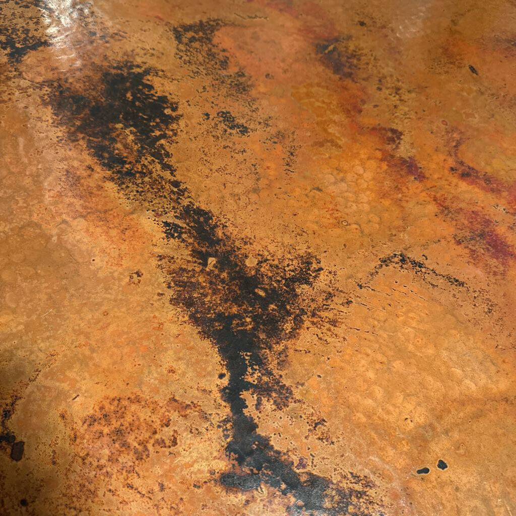 Copper 6 Drawer Coffee Table W/ Iron Base - 50X38.5X20