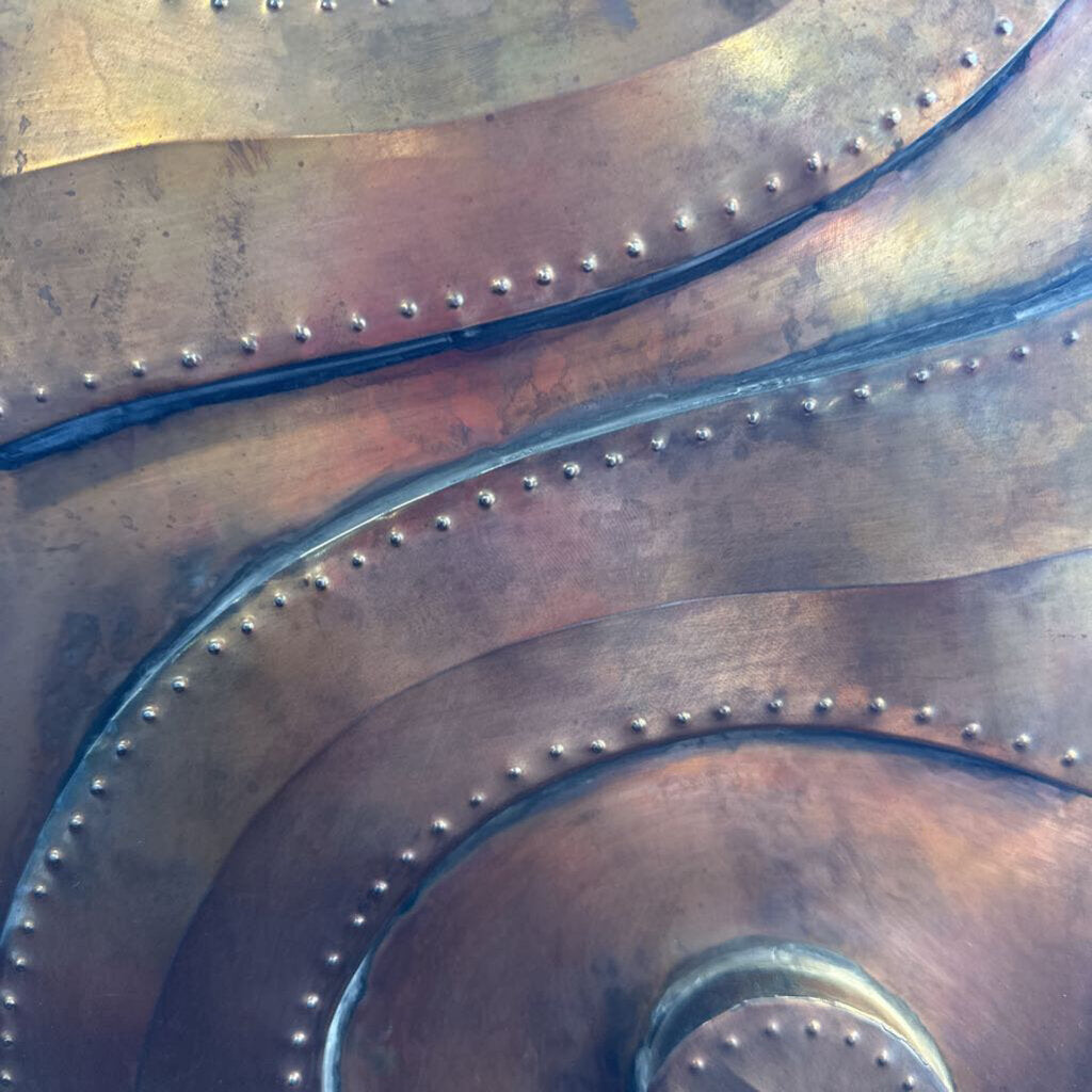 Mexican "Copper" Tin Mirror W/ SW Relief- 57X43