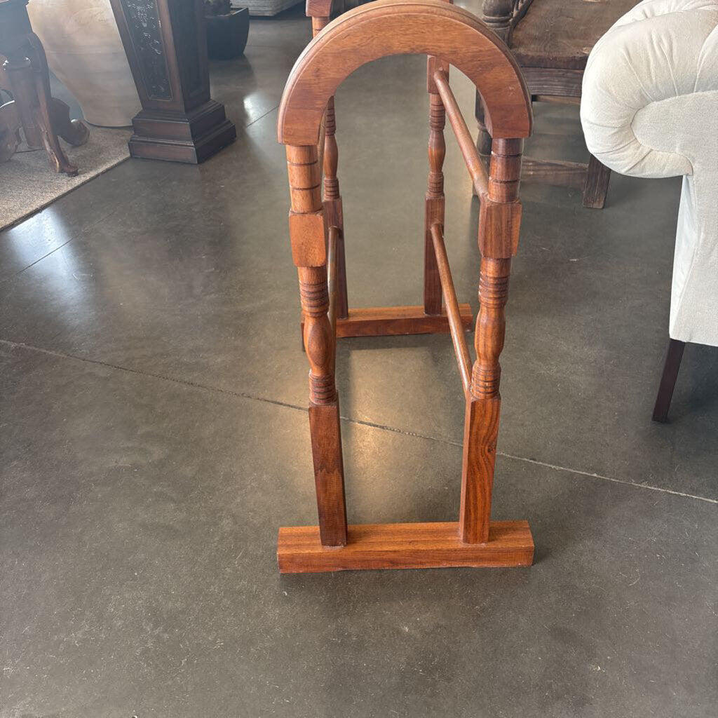 Vintage Wood Blanket Rack- 33X18X38H